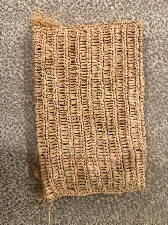 Mar y Sol Lisette raffia clutch like new - Natural - Picture 6 of 7